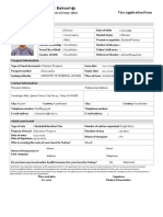 Visa Applicationform