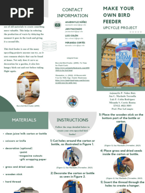 brochure upcycling