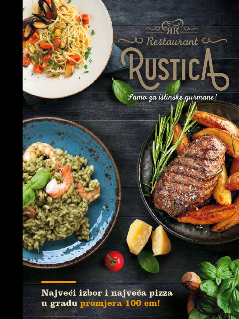 Jelovnik Rustica Zagreb PDF