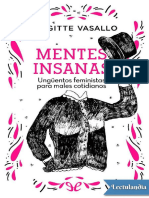 Mentes Insanas Unguentos Feministas para Males Cotidianos - Brigitte Vasallo