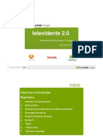 Televidente 2.0 Presentación de Resultados: 5º Oleada (The Coctail Analysis) SEP11