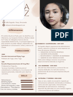 Brown Cream Aesthetic Minimalist Graphic Designer Resume