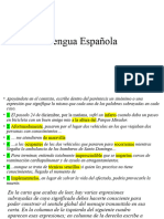 Diapositiva de Lengua Española 2