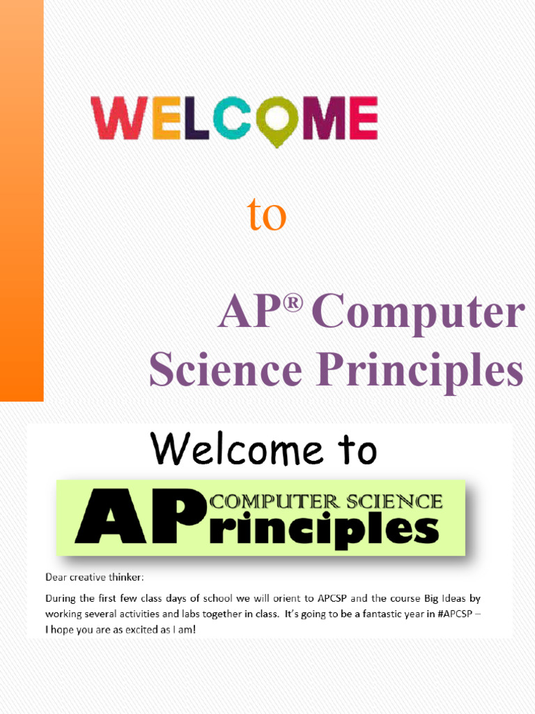 Apcsp Week 1 | Download Free PDF | Innovation | Computing