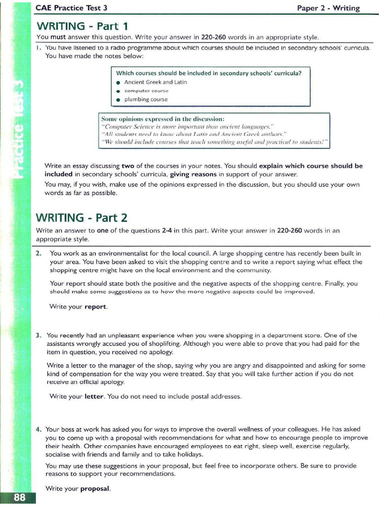 Mock 4 Writing | PDF