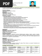 Resume of Tamim Hosain