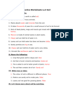 GR 3 Ls 9 Soil Practice Worksheet