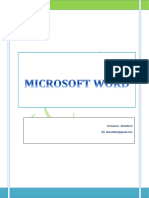 Module 1 Microsoft Word Cfpjymca