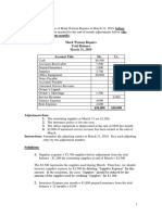 Chapter (3) Adjusting The Accounts Practice Exercises and Solutions