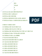 Clasificación de Instrumentos Quirúrgicos