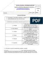 Avaliação-3ºano BIOMAS