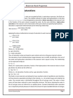 Lecture # 2 Saturation Resistivity