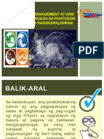 Aralin 5 Ang Disaster Management at Ang Dalawang Approach