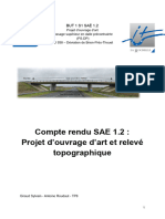 Compte Rendu SAE 1.2: Projet D'ouvrage D'art Et Relevé Topographique