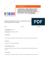 Ii Jornada Sobre Orientación para La Inclusión Educativa #Joie2022 (Los Desafíos para La Inclusión Tras La Lomloe)