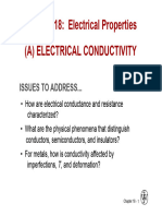 Chapter 18: Electrical Properties (A) Electrical Conductivity