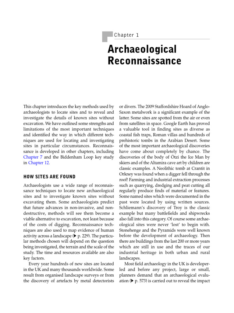 Archaeological Site Discovery Methods | PDF | Archaeology