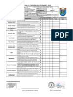 Informe de Progreso Del Estudiante - 2023: Acuña Enrrique, Deyanira Aracely
