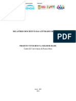 RELATÓRIO DAS ATIVIDADES REALIZADAS Projeto Viver Bem Da Melhor Idade