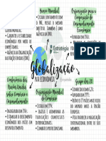 Mapa Mental - Globalização Na Economia - Geografia