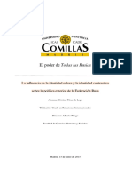 Perez - La Influencia de La Identidad Eslava y La Identidad Contrativa Sobre La Política Exterior de La Federación Rusa