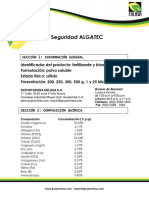 Algatec - 0 Hoja de Seguridad