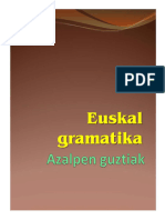 euskal gramatika azalpen guztiak