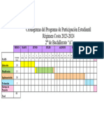 Cronograma de Participacion Estudiantil 2023