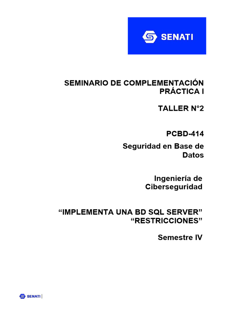Taller 02 sql 2022 pdf sql servidor sql de microsoft