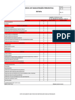 Check List Manutenção Preventiva EV-CQQ-003