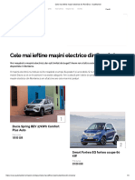 Cele Mai Ieftine Mașini Electrice Din România - AutoMarket