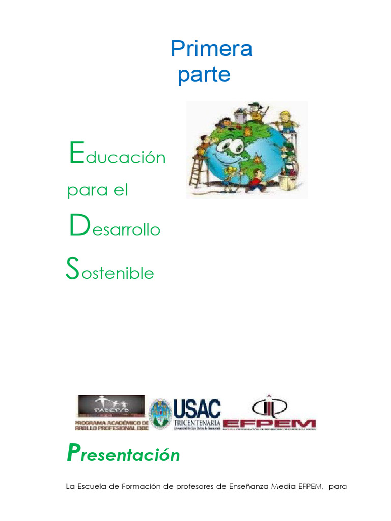 Educación para el Desarrollo Sostenible | PDF | Educación primaria ...