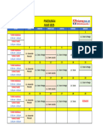 Horario Julio Psicologia