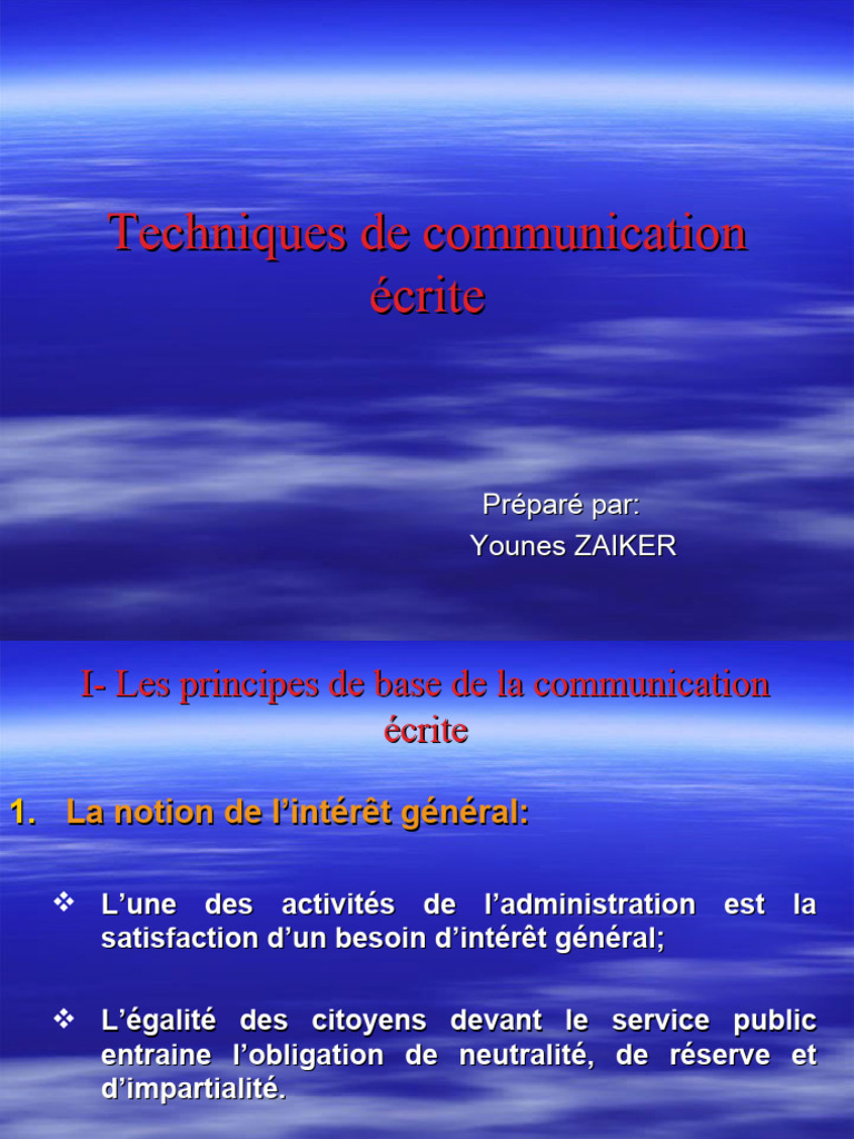 Techniques de communication écrite efficaces | PDF | la communication ...