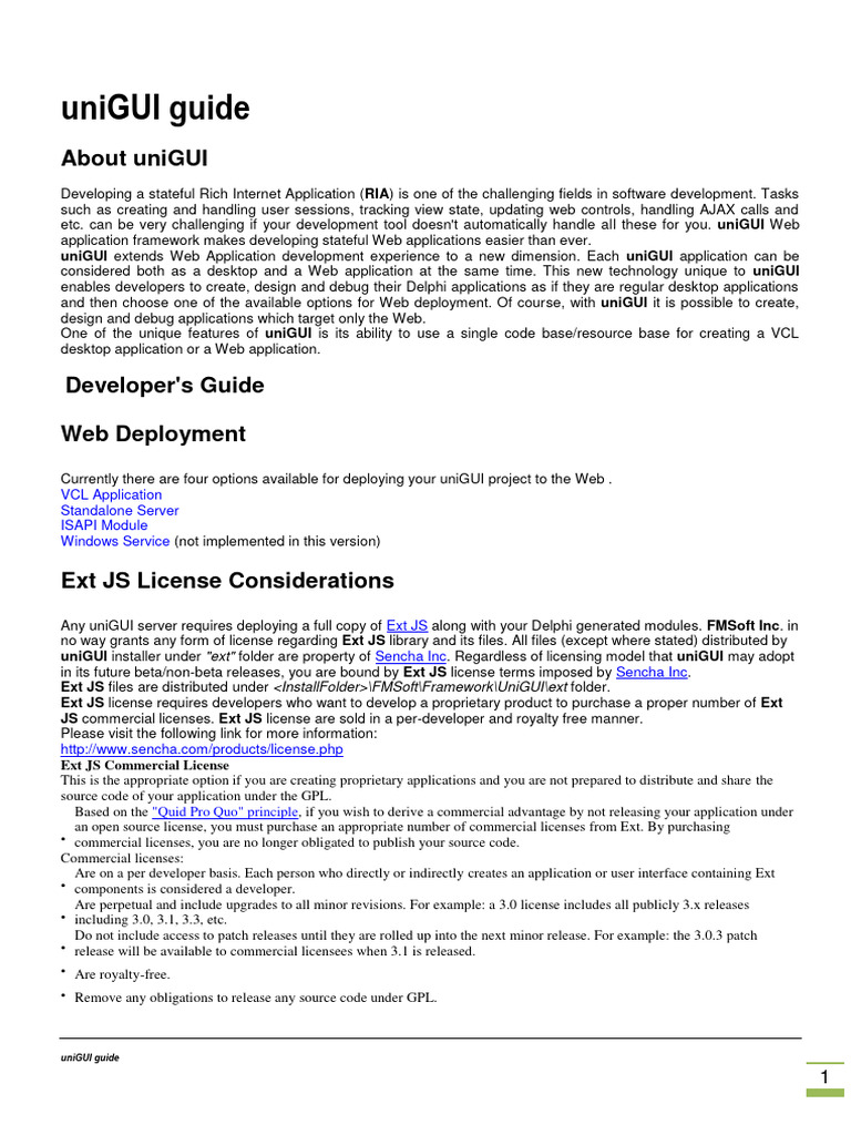 uniGUI Web App Development Guide | PDF | Internet Information Services ...