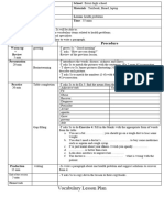 Lesson Plan-Vocabulary Health Problems