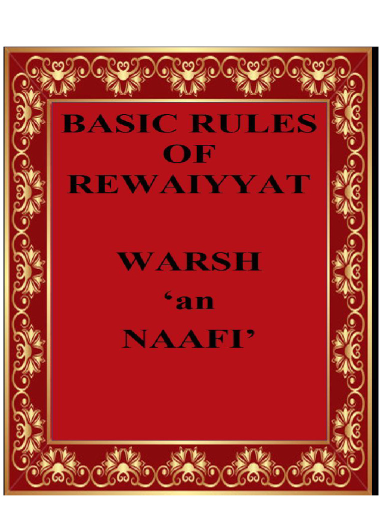 Warsh Tajweed Rules Overview | PDF | Quran | Islam