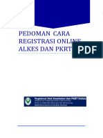 Pedoman Cara Registrasi Online Alkes Dan PKRT