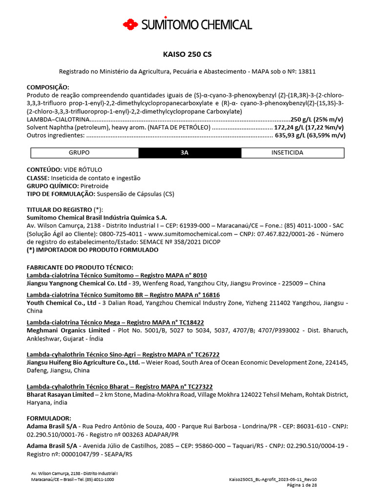 Kaiso 250 cs download gr tis pdf inseticida agricultura