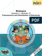 Science 9 q4 Module 10 Transmission and Distribution of Electricity Ldvts Mary Joyce S. Belleza