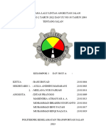 Kelompok 1 - Review Uu No 2 TH 2022 Dan Uu No 38 TH 2004tentang Jalan