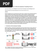 Electron Quantum Tunneling Sensors