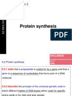 Chapter 6.3 - Protein Synthesis