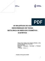 Os Malefícios Do Uso Indiscriminado de Toxina Botulínica No Mercado Cosmético e Estético