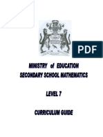 Level 7-Mathematics Cirriculum