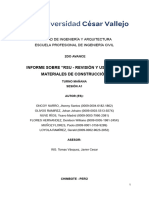 Informe Sobre "Rsu - Revisión Y Uso de Los Materiales de Construcción"