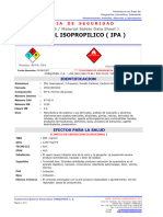 Msds Alcohol Isopropilico
