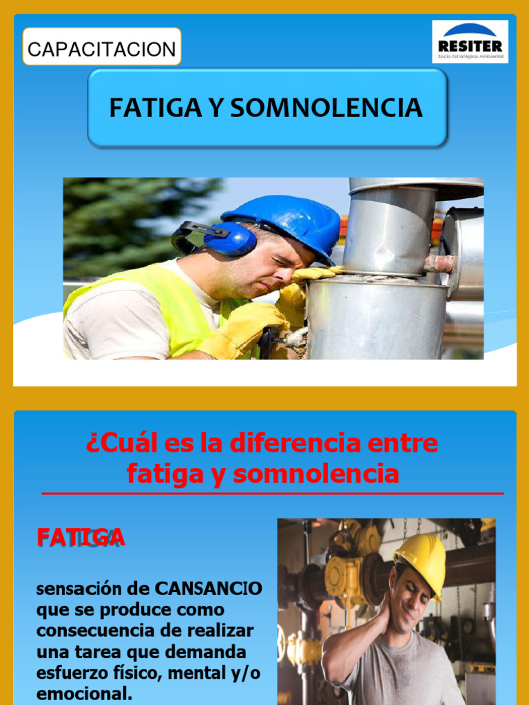 Diferencias entre Fatiga y Somnolencia | PDF | Dormir | Ansiedad