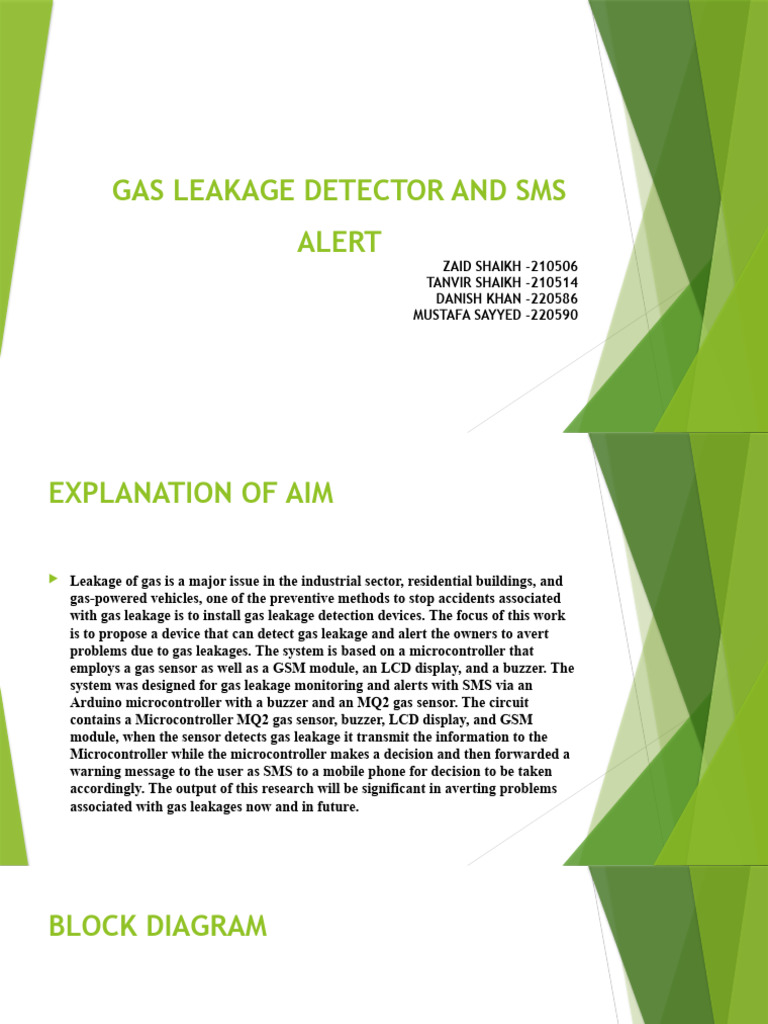 Gas Leakage Detector Ans Sms Alert | PDF | Computer Engineering | Computing