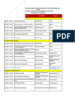 Program of Activities As of Oct11